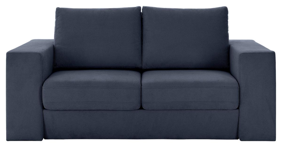 3-sitzer-sofa Looks V-2 - Eichefarben/Dunkelblau, Design, Textil (212/96/107cm) - LOOKS by W.Joop