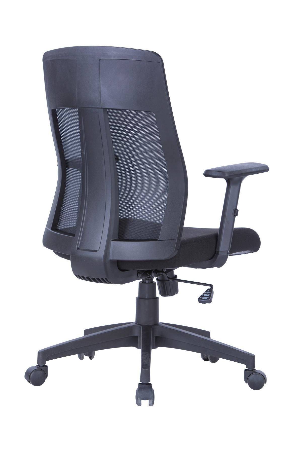 Drehstuhl Laguna Schwarz B: 64 cm - Schwarz, Design, Kunststoff/Textil (64/106/61cm) - MID.YOU