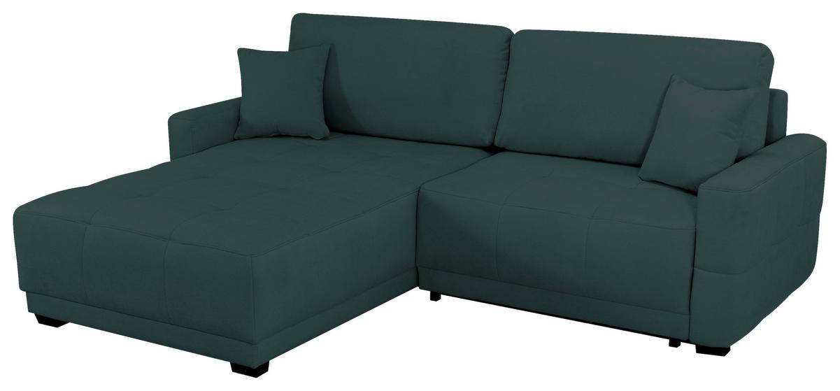 Ecksofa Mount Petrol S: 237x186 cm - Petrol, Design, Textil (237/186cm) - MID.YOU