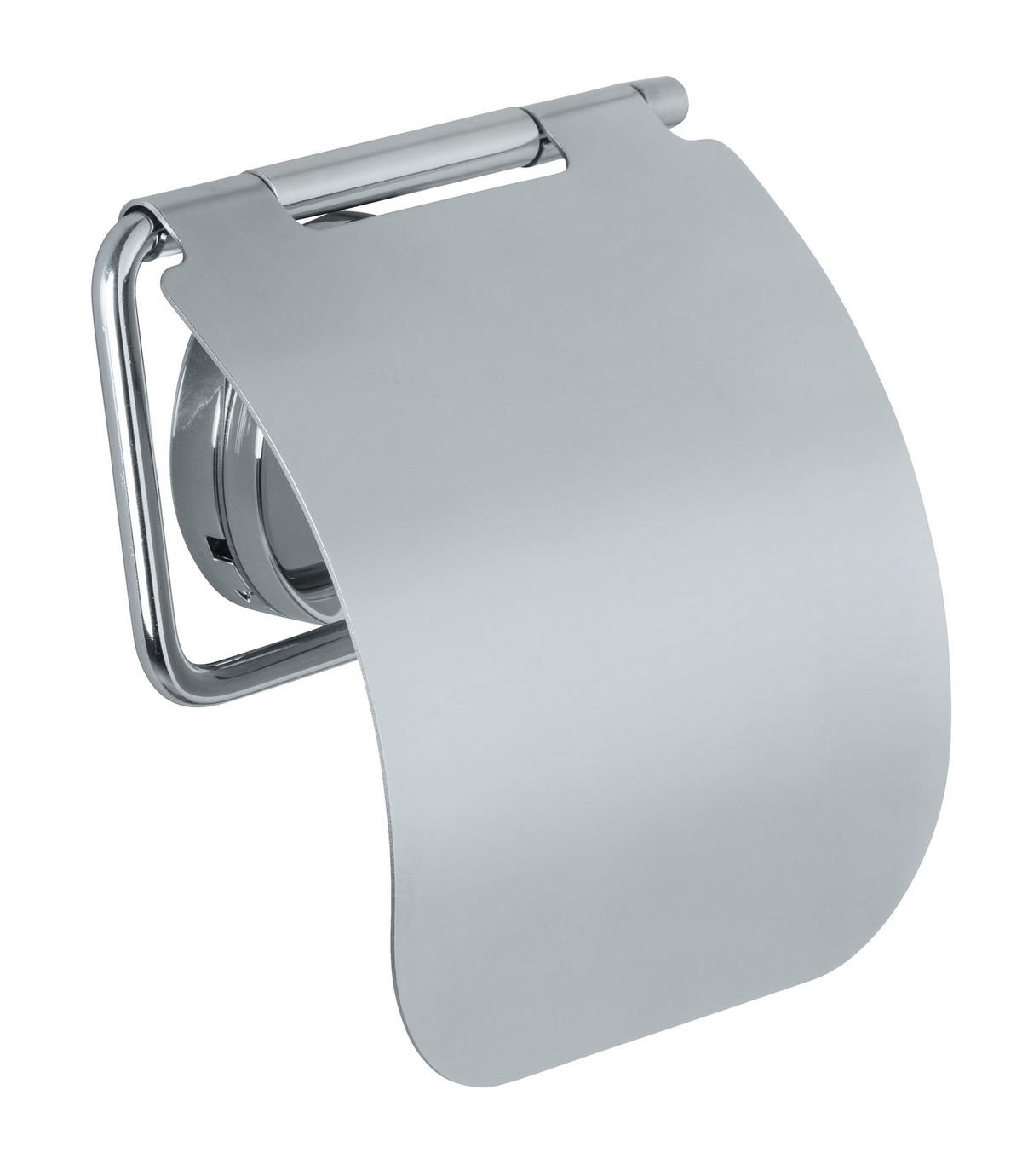 Toilettenpapierhalter Static Loc Osmio 24874100 - Chromfarben, MODERN, Metall (13/13,5/3cm) - Wenko