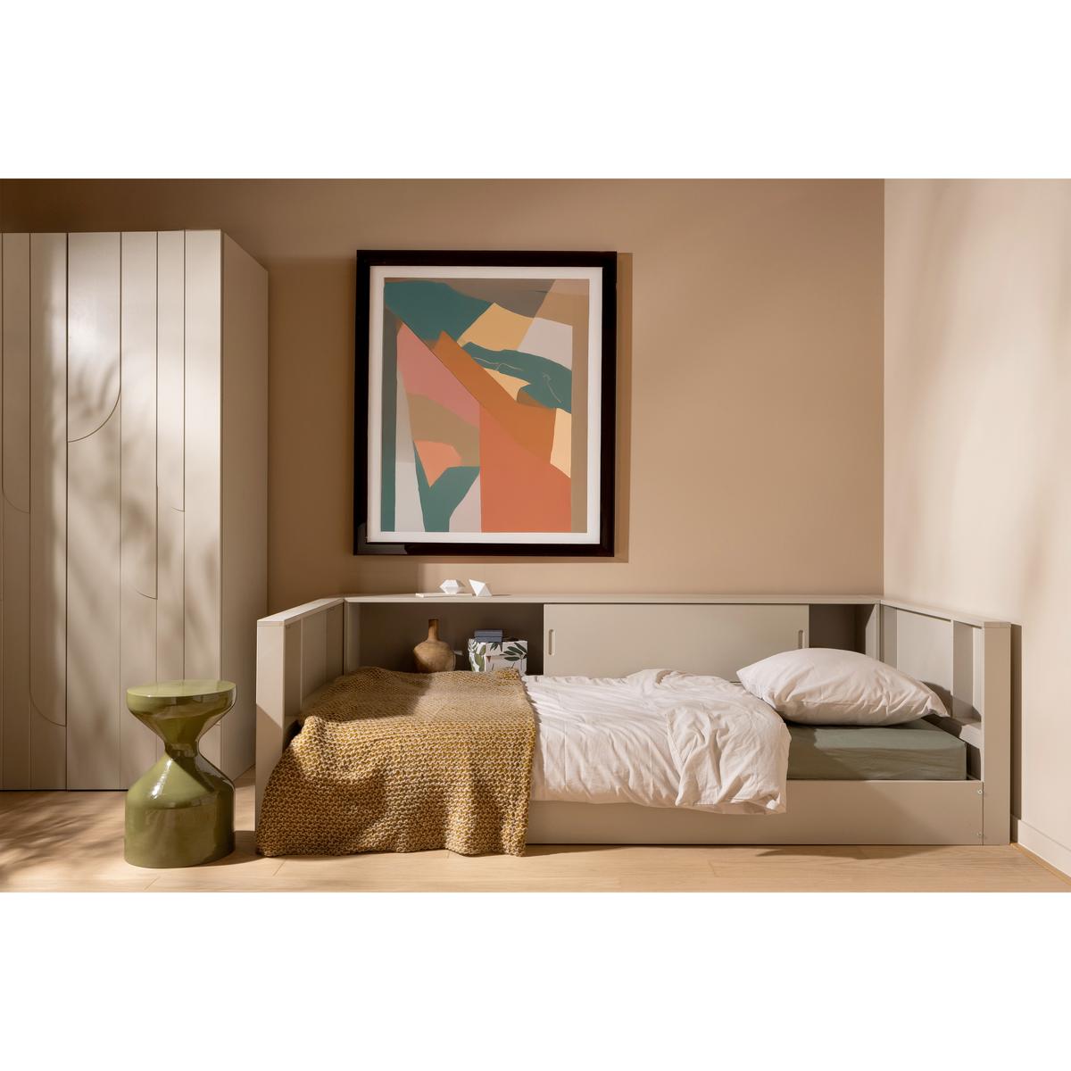 BODENBETT. Carter Grau 90x200cm - Grau, Basics, Holz (90/200cm) - MID.YOU