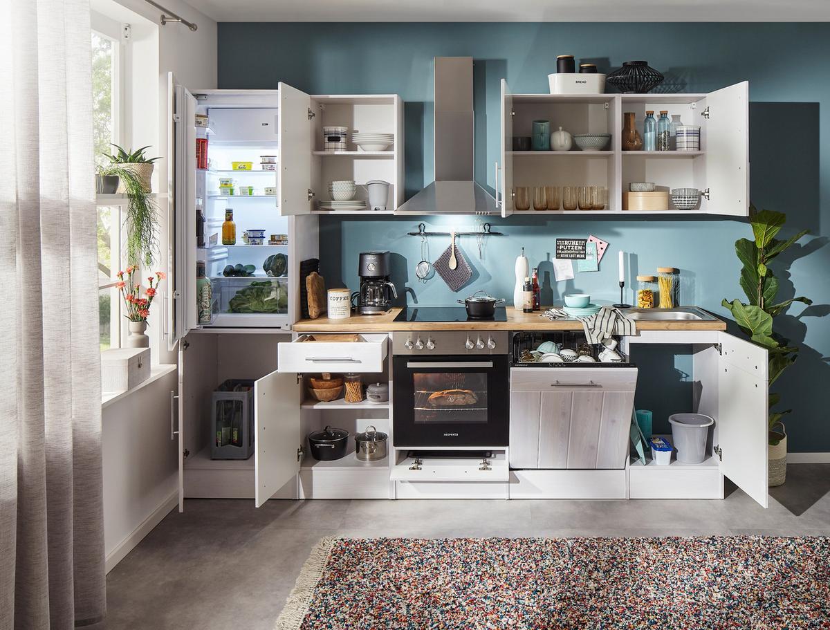 Küchenleerblock Anton Landhaus - Wildeiche/Lärchefarben, Basics, Holzwerkstoff - Respekta