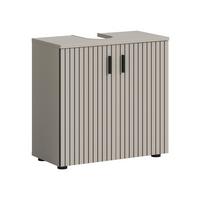 WASCHBECKENUNTERSCHRANK Mone Kaschmir B: 60cm - Kaschmir/Schwarz, Trend, Holzwerkstoff (60/59/30cm) - MID.YOU