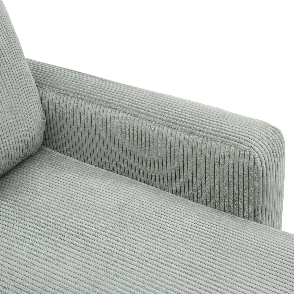 Rohová sedačka DAVE, obojstranná,šalviovozel.menč. - šalviovozelená, Modern, textil (227/146cm) - Based