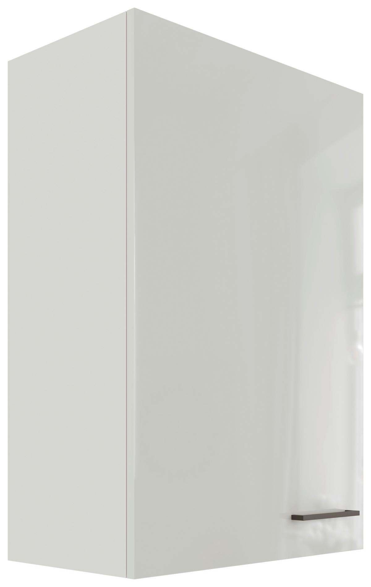 Kuchyňská horní skříňka LEVI - šedá/černá, Moderní, kov/kompozitní dřevo (60/89/32cm) - FlexWell