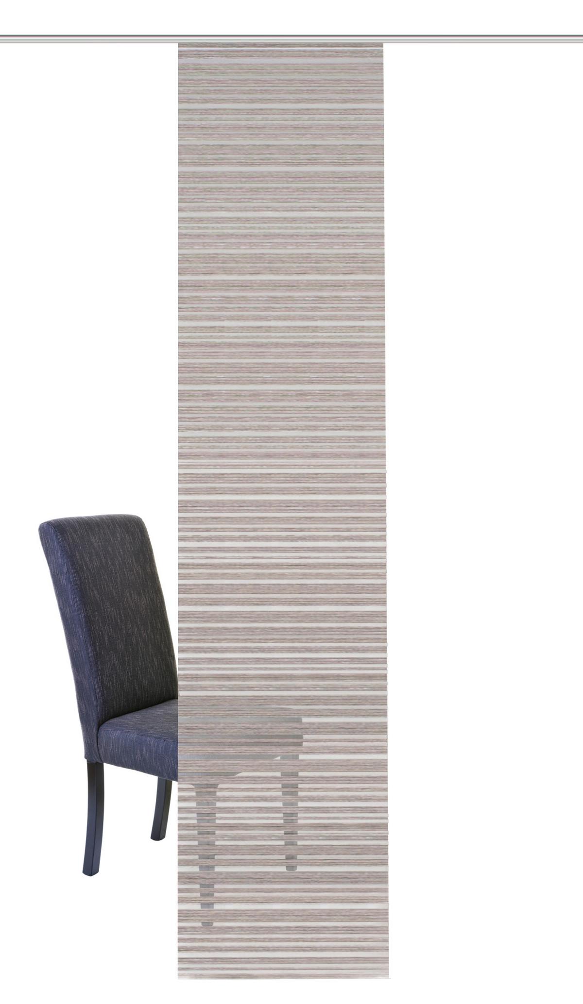 Flächenvorhang Folke Naturfarben B: 60 cm - Naturfarben, Design, Textil (60/245cm)