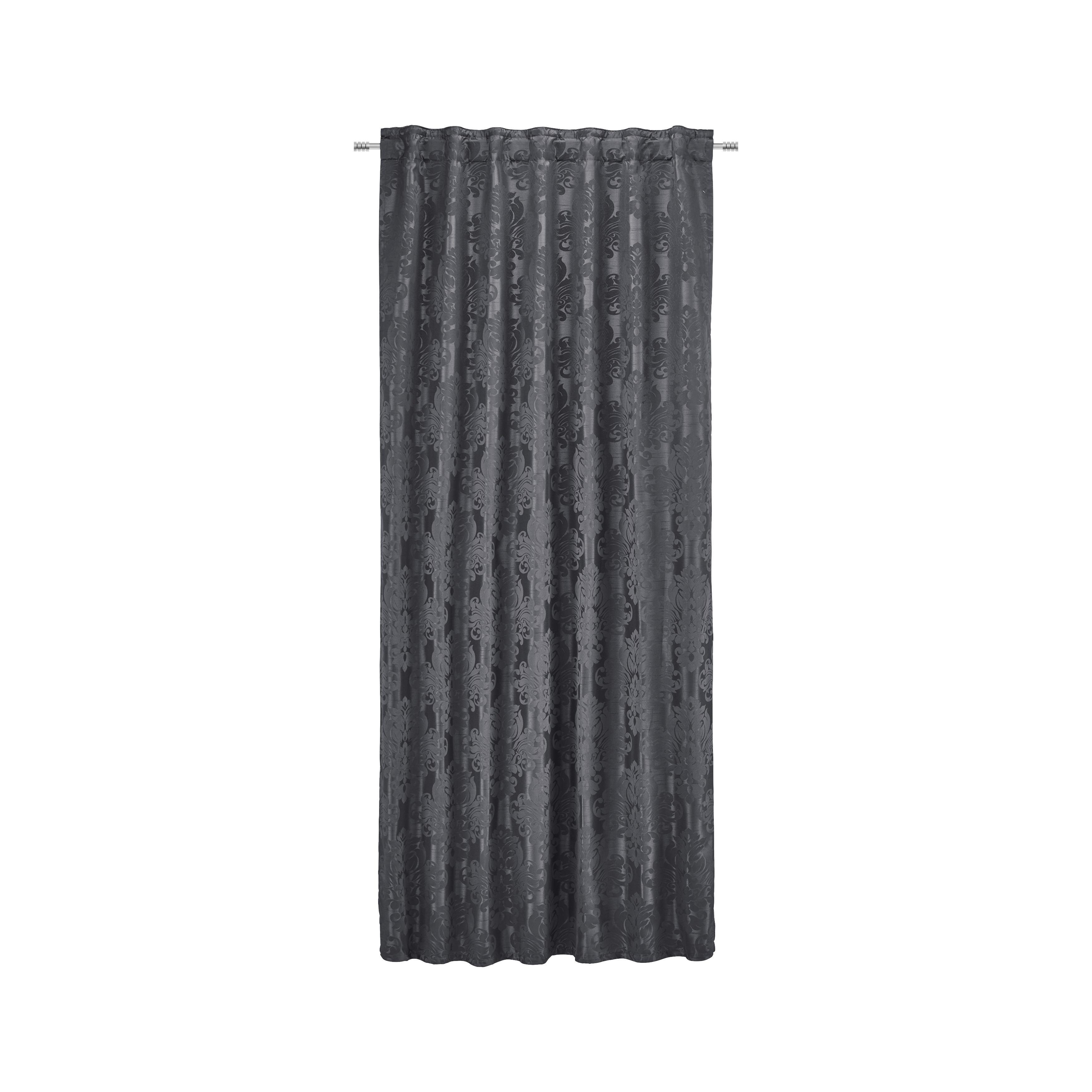 Hotový Záves Charles, 140/245 Cm, Čierna - čierna, Štýlový, textil (140/245cm) - Modern Living