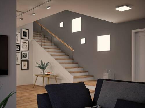 LED-Paneel L: 30 cm 79817 - Weiß, Basics, Metall (30/30/5cm) - Paulmann