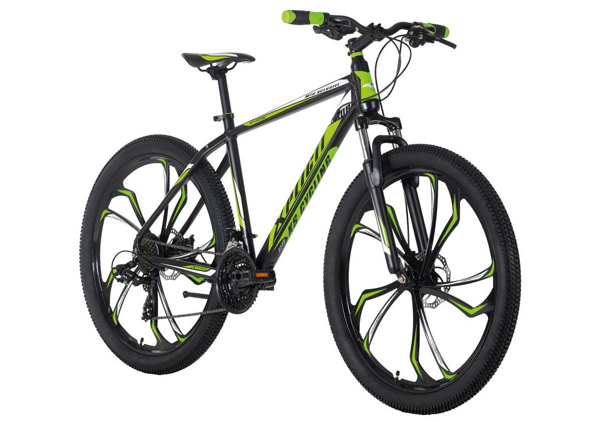 Mountainbike Hardtail 27,5 Zoll  Xplicit 21 Gänge - Schwarz/Grün, Basics, Metall (139/76/21cm) - KS Cycling