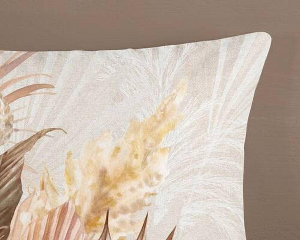Wendebettwäsche Gia Braun Beige 155x220 cm - Beige/Braun, Natur, Textil (155/220cm)