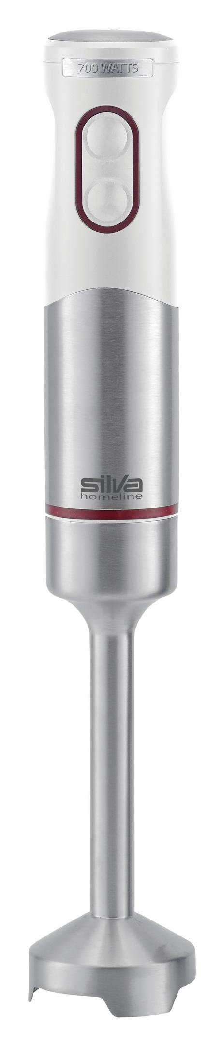 Stabmixer-Set Sms 6501 Weiß 700w mit Turbostufe - Weiß, Basics, Kunststoff/Metall (6,5/36,5/8cm) - Silva Homeline