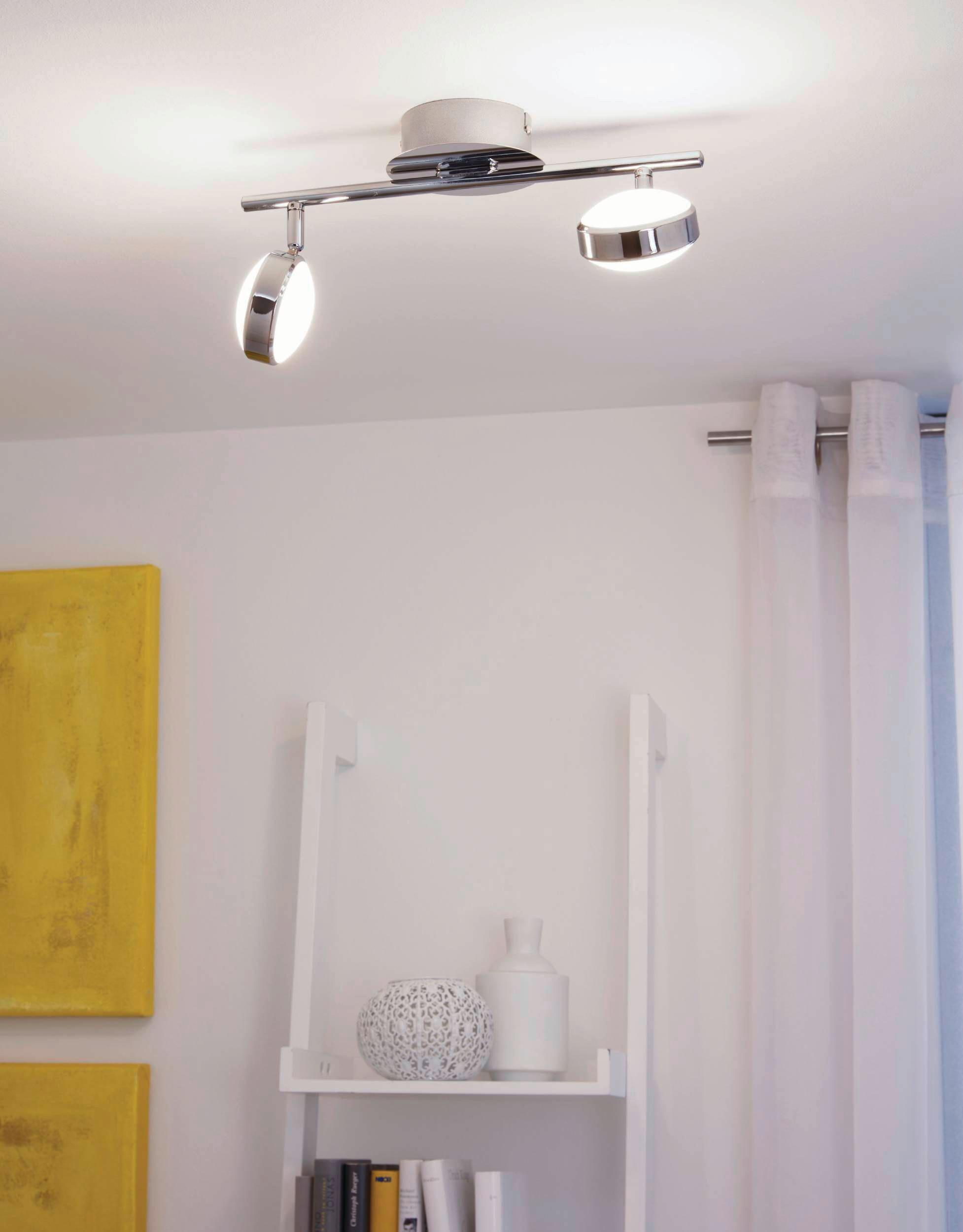 Led-hängeleuchte 95629 Salto - Chromfarben, Basics, Kunststoff/Metall (12/36cm) - Eglo