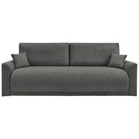 Rozkladacia pohovka KIM, tmavosivý menčester - tmavosivá, Modern, drevo (234/90/103cm)