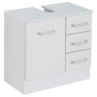 Waschbeckenunterschrank Riga B: 60 Cm Weiß - Weiß, MODERN, Holzwerkstoff (60/56/35cm) - Held