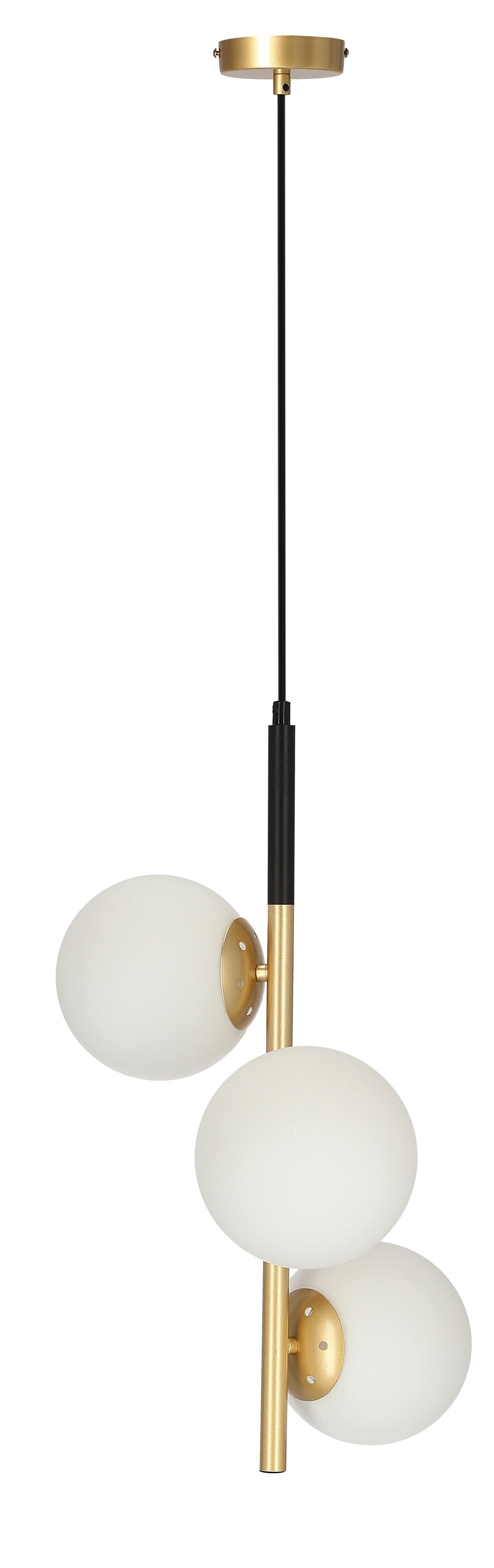 Hängeleuchte 33-01276 Duo - Goldfarben/Schwarz, Basics, Metall (32.5/32.5/115cm)