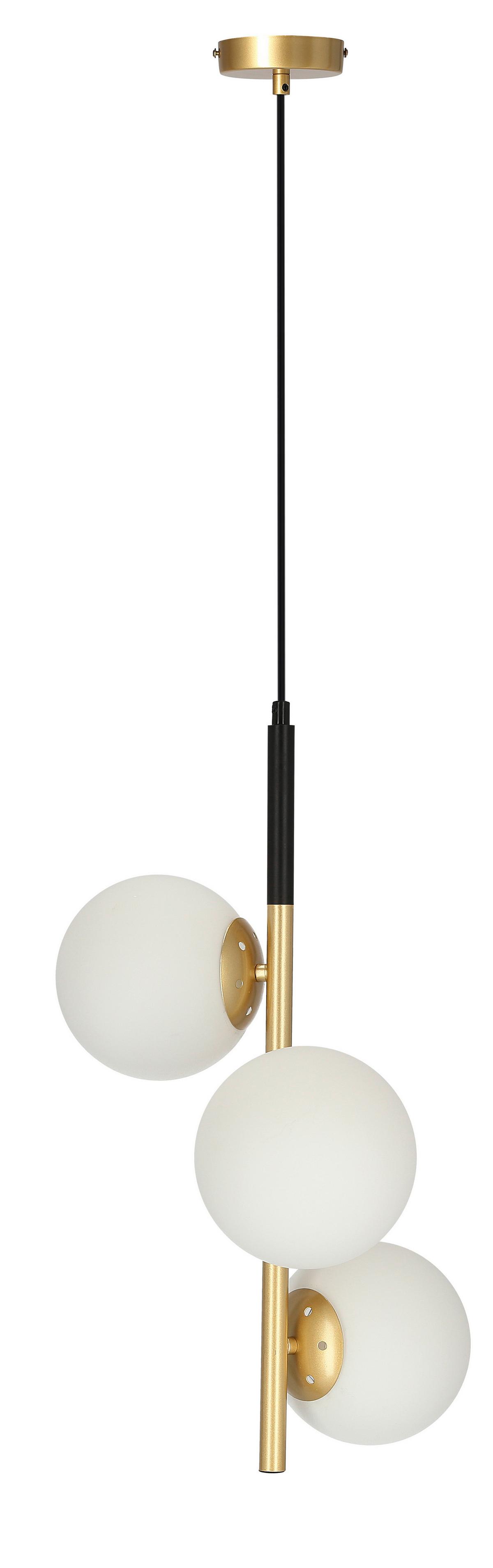 Hängeleuchte 33-01276 Duo - Goldfarben/Schwarz, Basics, Metall (32.5/32.5/115cm)