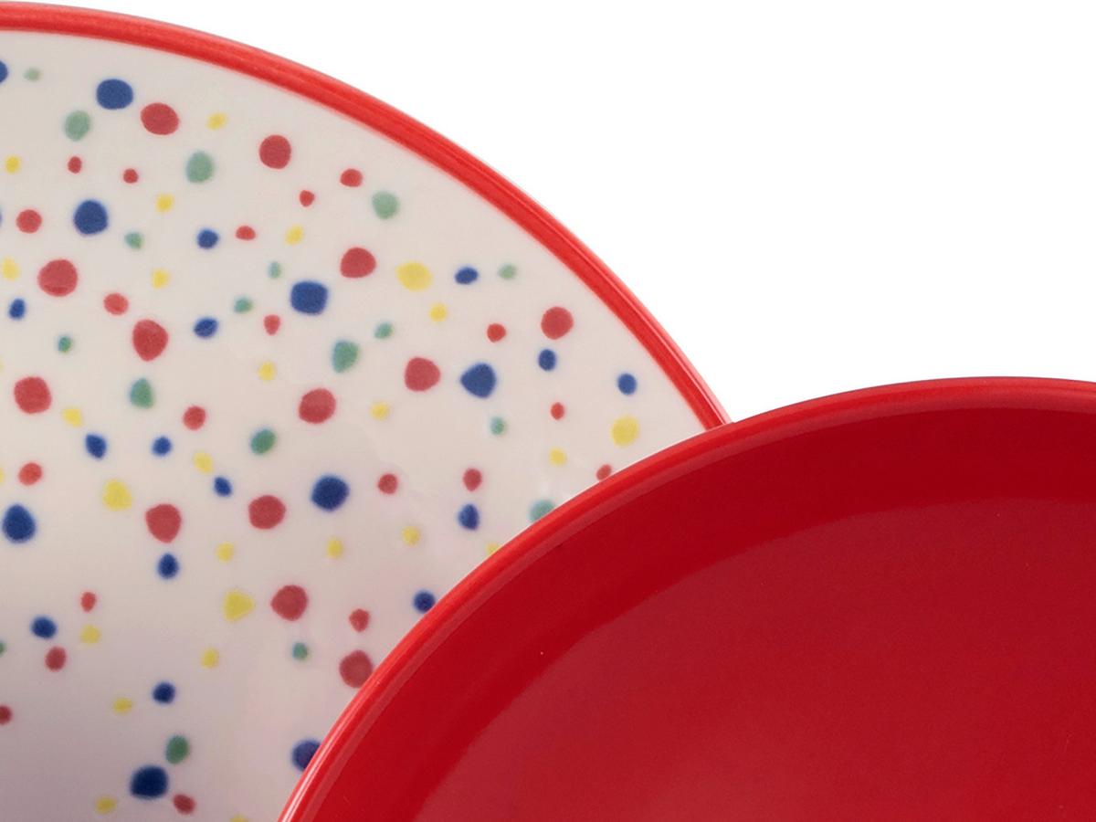 Tafelservice Joy Rot-bunt Creme, Rot 12--Teilig - Rot/Creme, Basics, Keramik - Creatable