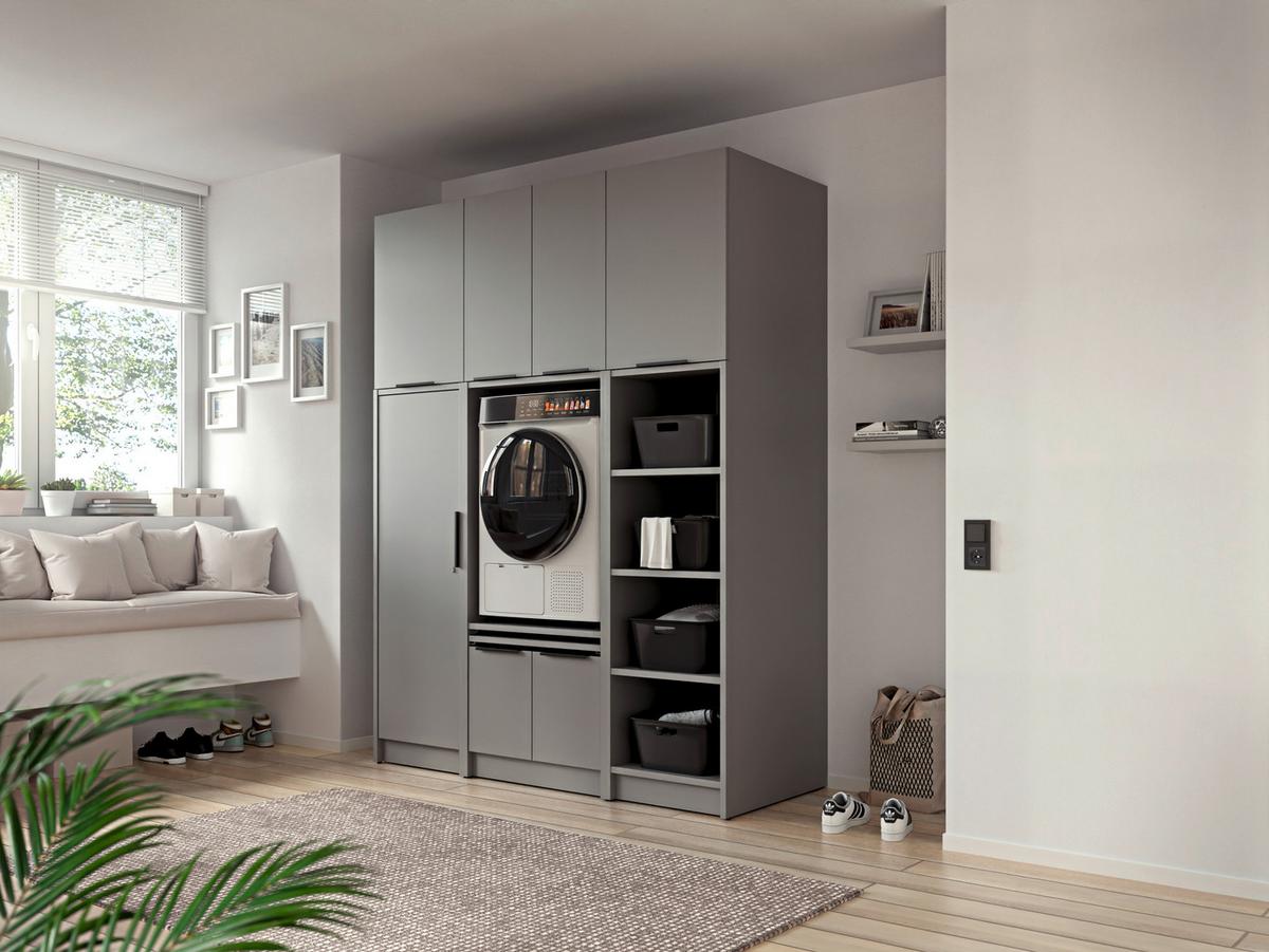 NÁSTAVEC NA SKŘÍŇ TIDY HERO - šedá/černá, Basics, kov/kompozitní dřevo (70/70/68cm) - P & B