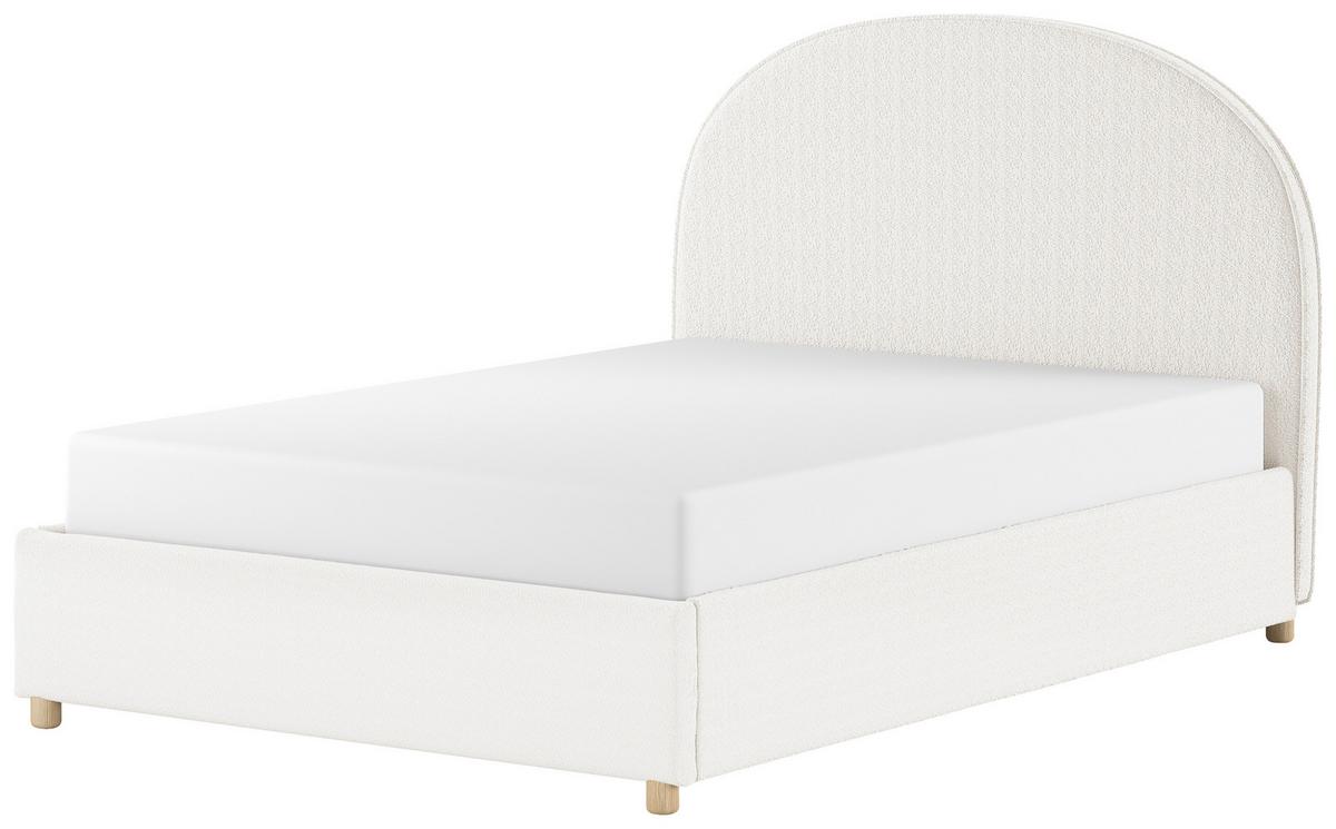 KINDER-/JUNIORBETT Moon Weiß 140x200cm - Naturfarben/Weiß, ROMANTIK / LANDHAUS, Holz/Textil (140/200cm) - Vipack