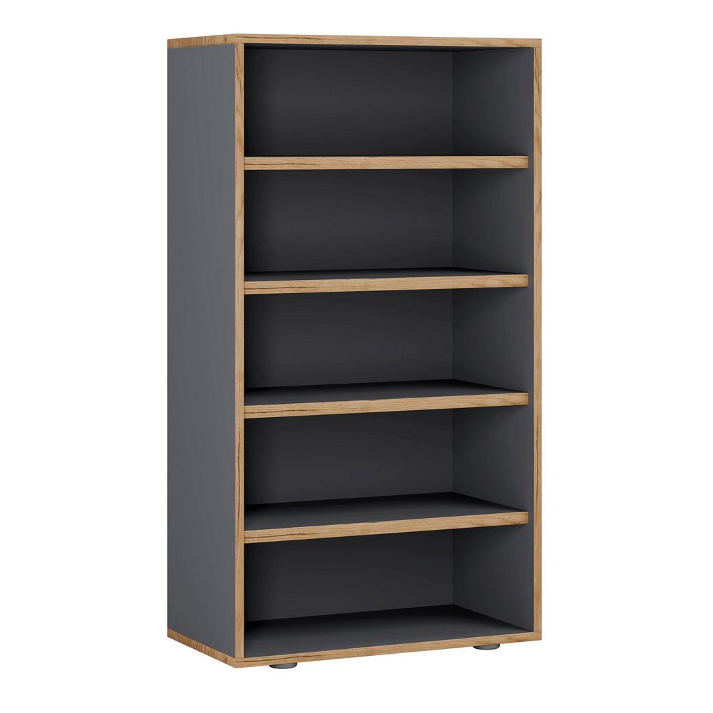 Schuhregal Salia Anthrazit/Honigeiche B: 60 cm