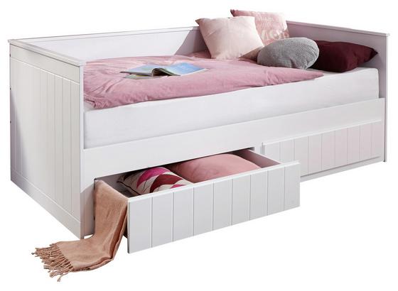 Postel Timmi - bílá, Konvenční, dřevo/dřevěný materiál (205/99-189/80cm) Postel Timmi - bílá, Konvenční, dřevo/dřevěný materiál (205/99-189/80cm)