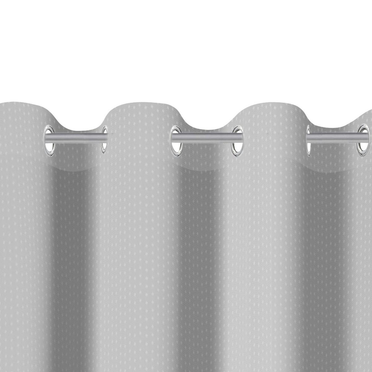 Vorhang Mit Ösen Nessi 140x245 cm Silberfarben - Silberfarben, KONVENTIONELL, Textil (140/245cm) - Ondega
