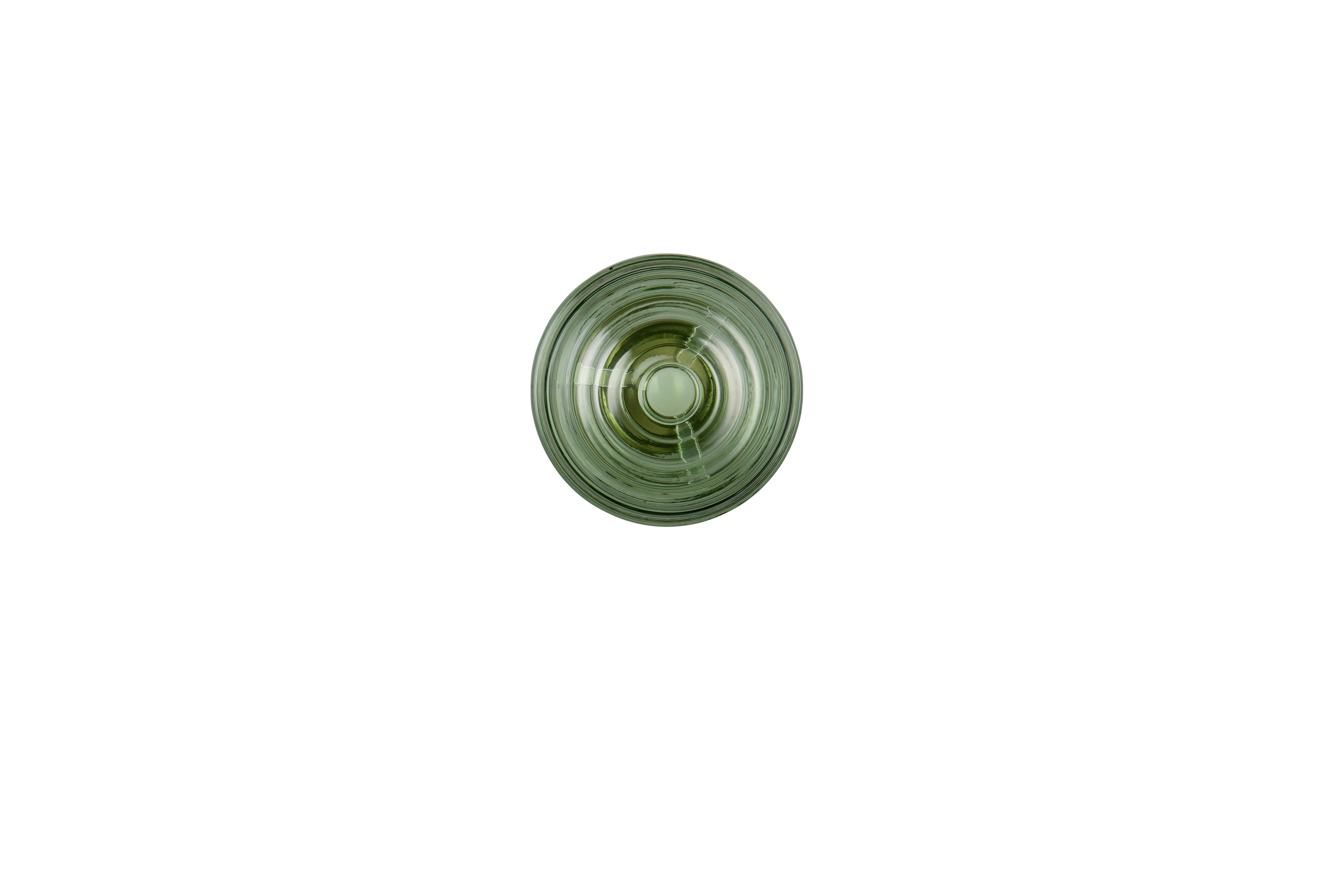 LED-Wandleuchte Earl Grün Messingfarben D: 15,5 cm - Messingfarben/Grün, LIFESTYLE, Glas/Metall (15,5/15cm)
