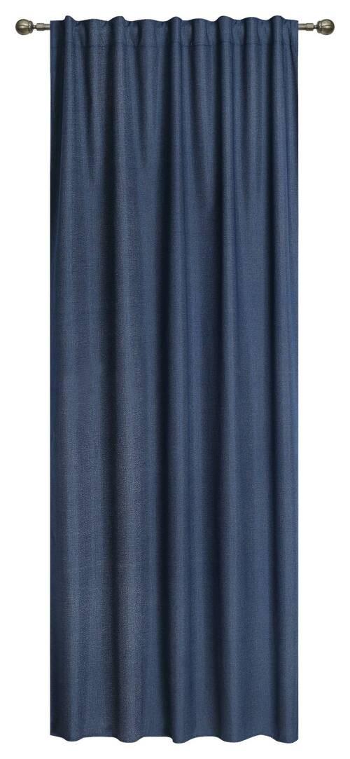 Vorhang Mit Band Ohio 140x245 Cm Blau - Blau, ROMANTIK / LANDHAUS, Textil (140/245cm) - James Wood
