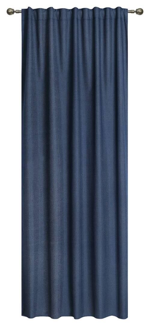 Vorhang mit Band Ohio 140x245 cm Blau - Blau, ROMANTIK / LANDHAUS, Textil (140/245cm) - James Wood