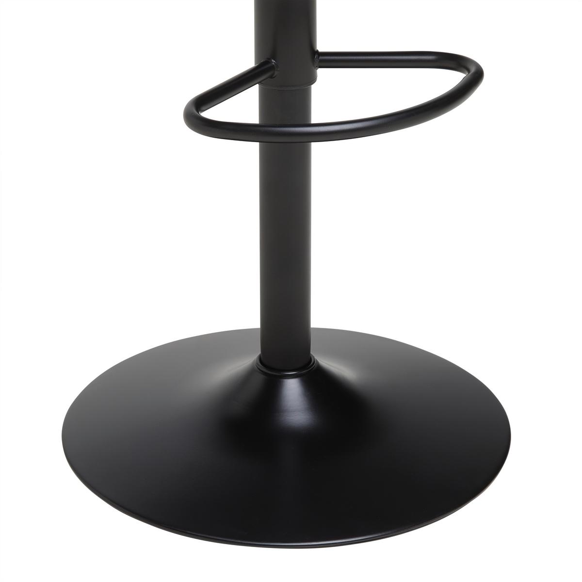 Barová židle JONA - černá, Moderní, kov/dřevo (42/98-120/53cm) - Mömax