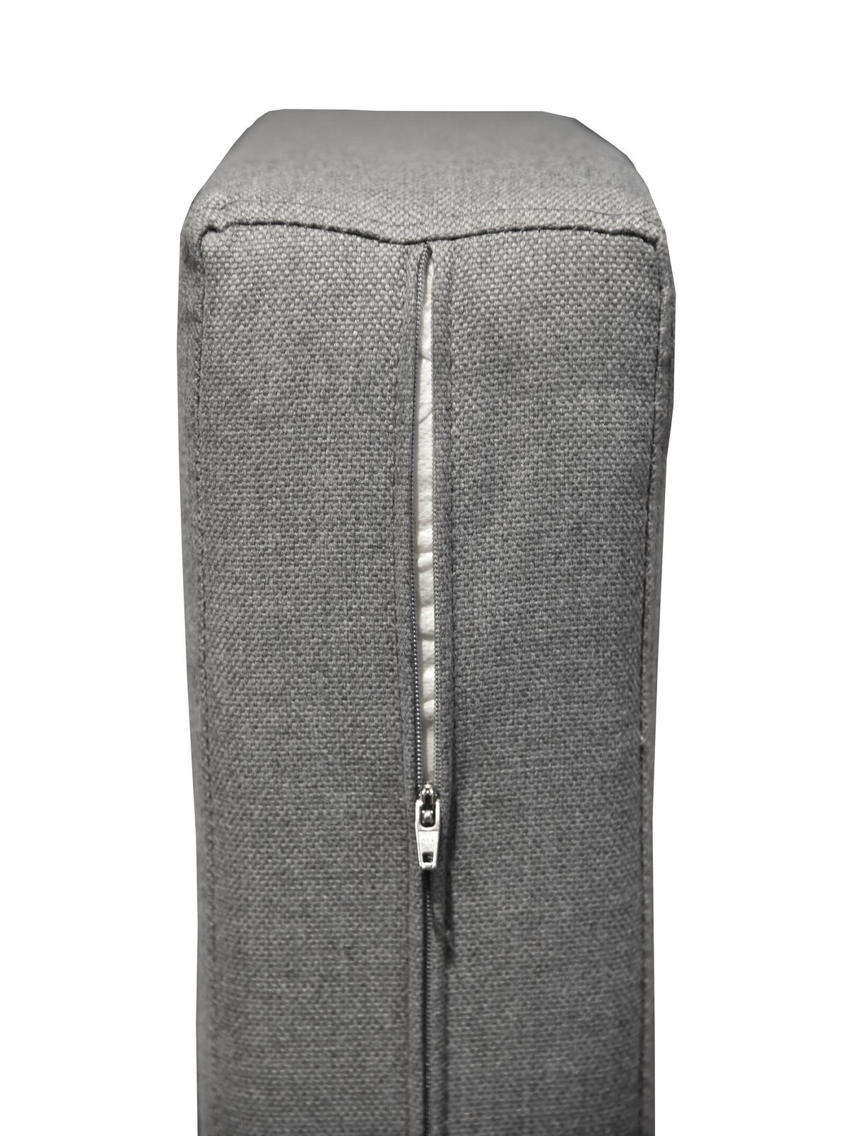 Doppelliege Delia - Dunkelgrau/Grau, Basics, Kunststoff/Textil (170/62/175cm) - Gardenson