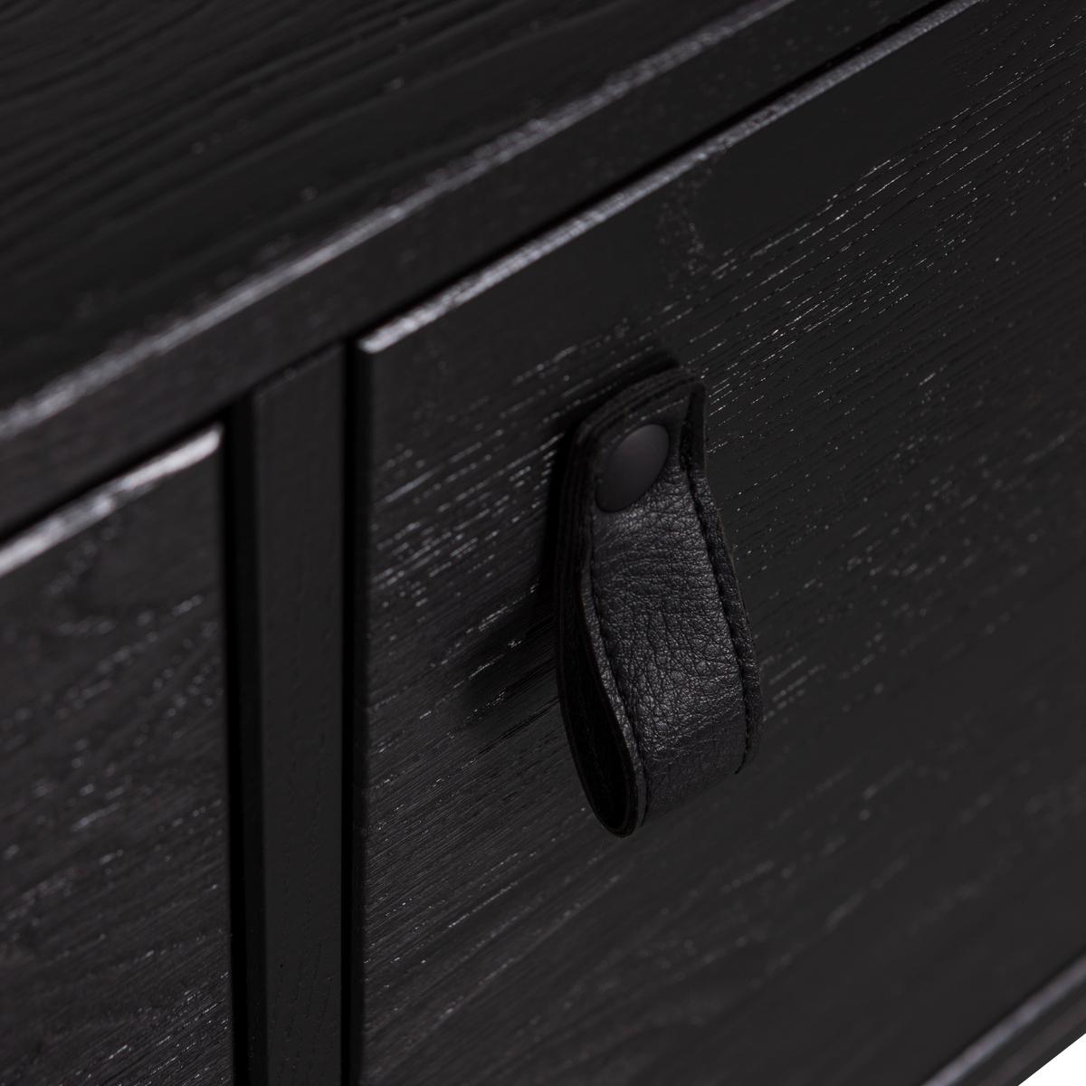 Lowboard Silas Schwarz B: 120cm - Schwarz, Design, Holz (120/55/44cm) - Livetastic