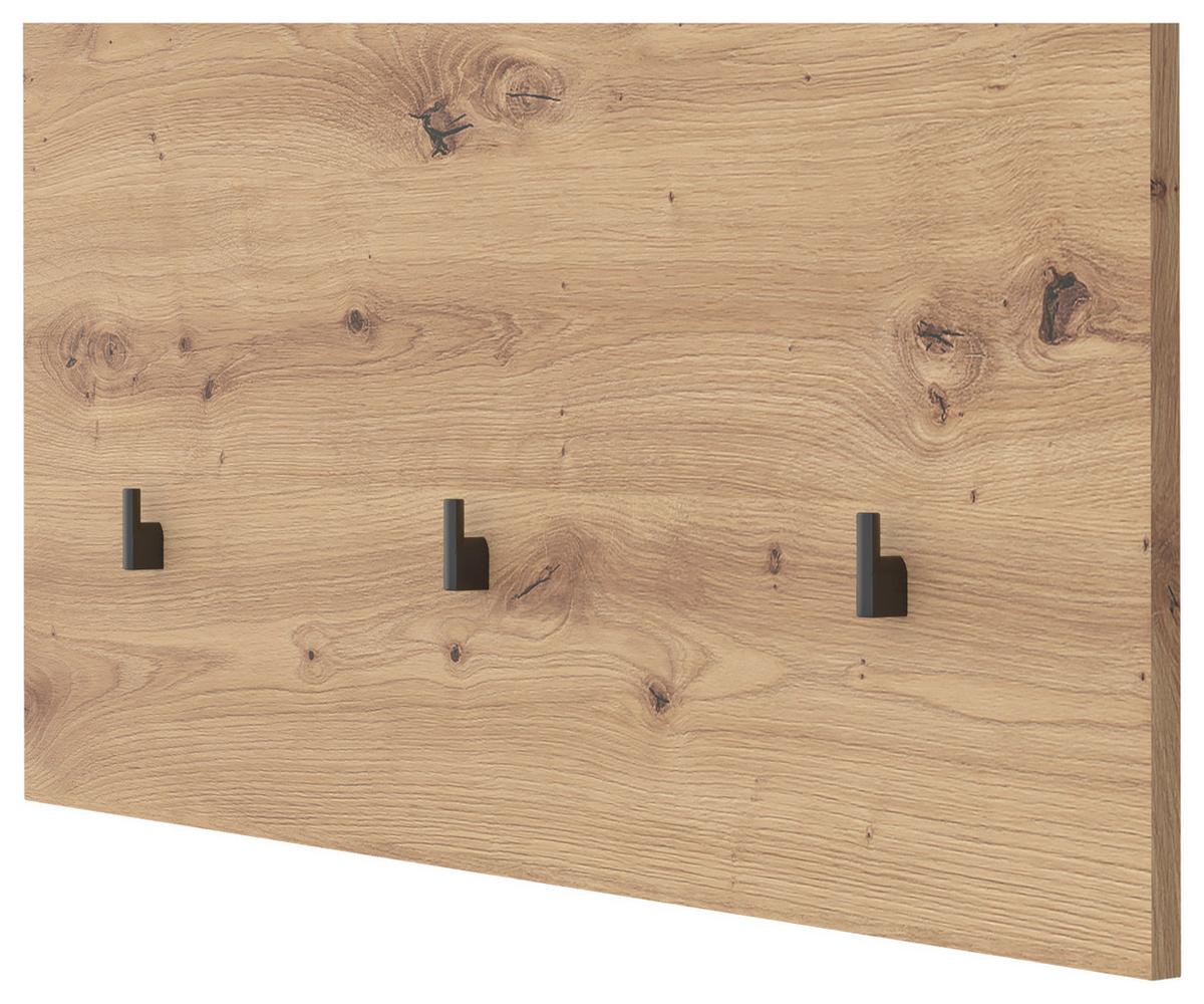 Garderobenpaneel Turino Eiche Artisan Dekor B: 86 cm - MODERN, Holzwerkstoff (86/101/29,6cm)