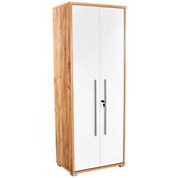 Aktenschrank Versperrbar Profi Eiche Dekor, Weiß B 75 Cm - Eichefarben/Weiß, MODERN, Holzwerkstoff (75/185/35cm) - Ondega