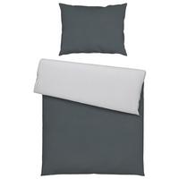 Povlečení Annika, 140/200cm, stříbrná - barvy stříbra/antracitová, textil (140/200cm) - Modern Living