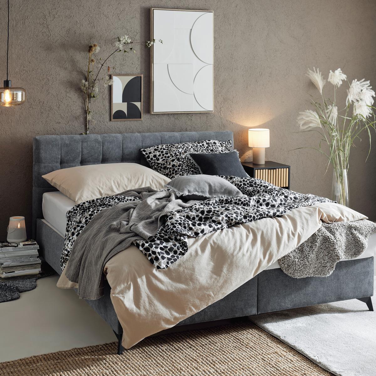 Povlečení Stony Frames, 140/200cm - šedá, Romantický / Rustikální, textil (140/200cm) - Modern Living