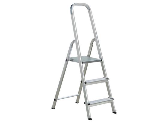 Létra Toni - Ezüst, konvencionális, Fém (40,5/117,5cm) - Homezone Létra Toni - Ezüst, konvencionális, Fém (40,5/117,5cm) - Homezone