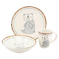 SADA DĚTSKÉHO NÁDOBÍ FREUNDE DES WALDES BÄR - vícebarevná, Basics, keramika - Creatable