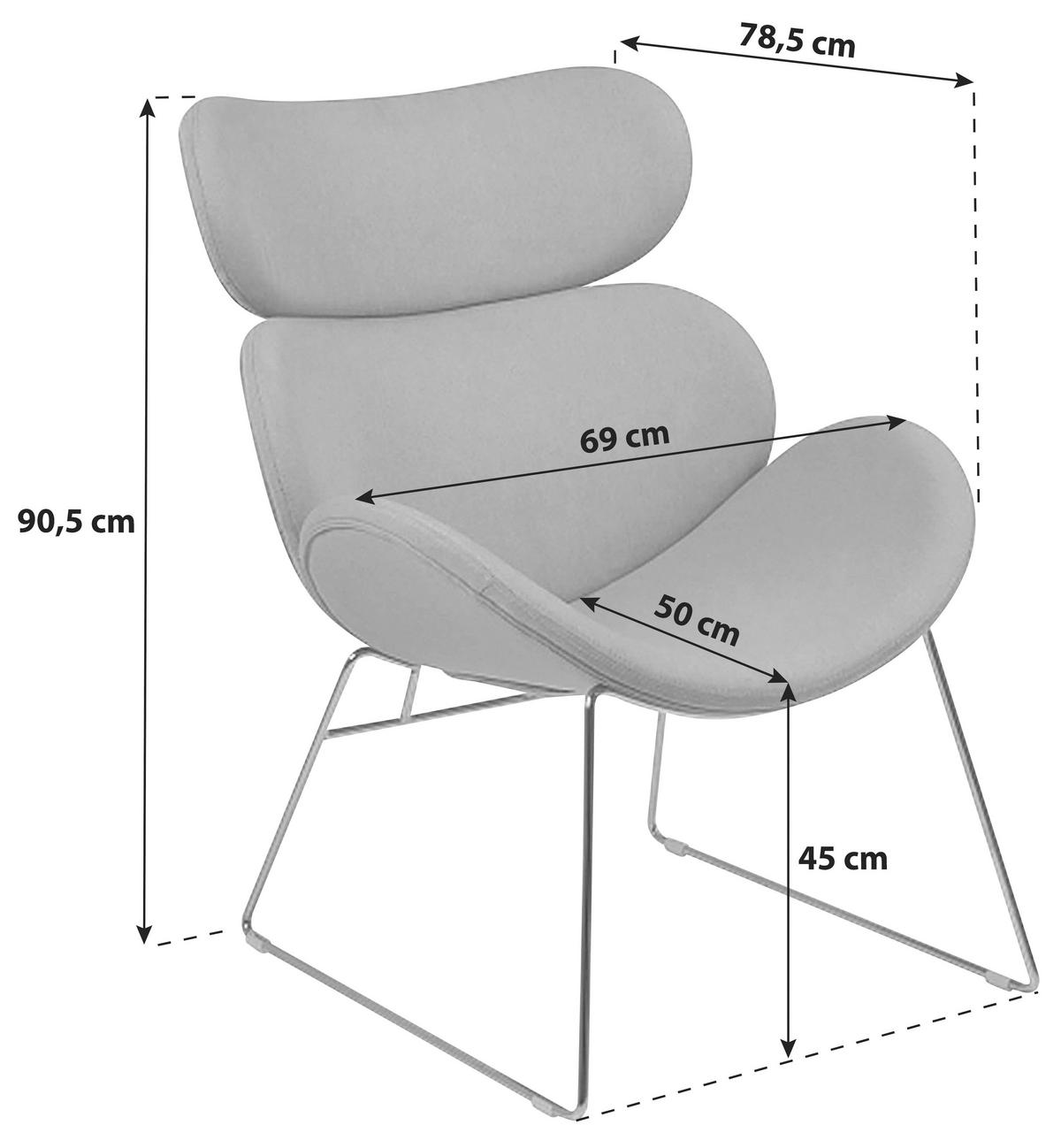 Esszimmerstuhl Cazar Schwarz Gepolstert - Schwarz, Trend, Textil (69/90,5/78,5cm) - MID.YOU