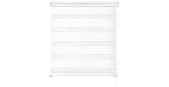 Doppelrollo Emanuel Halbtransparent 90x210 cm - Weiß, MODERN, Textil (90/210cm) - Luca Bessoni