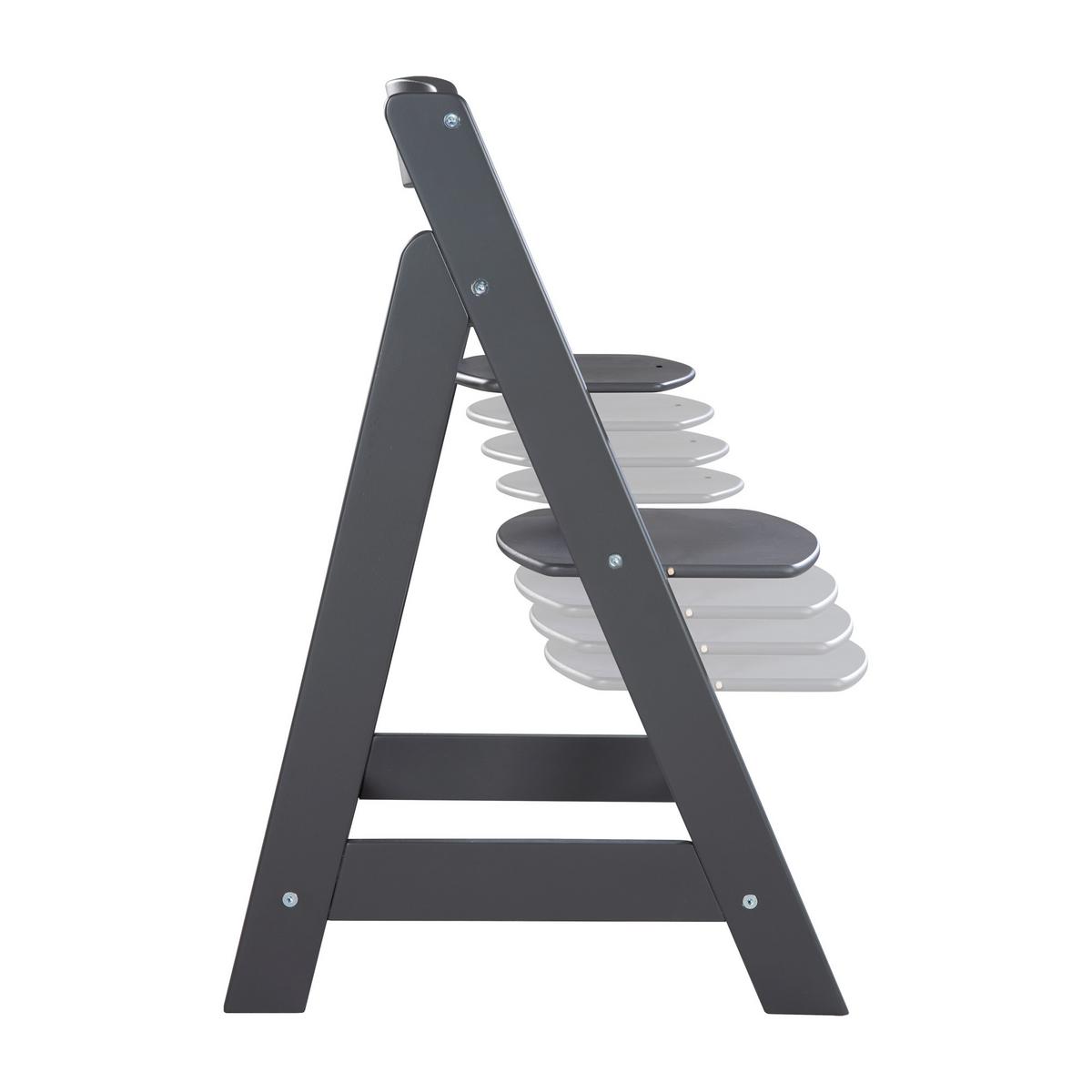 Treppenhochstuhl 'Sit Up Flex' anthrazit - Anthrazit, MODERN, Holzwerkstoff (44,5/80/54cm) - Roba