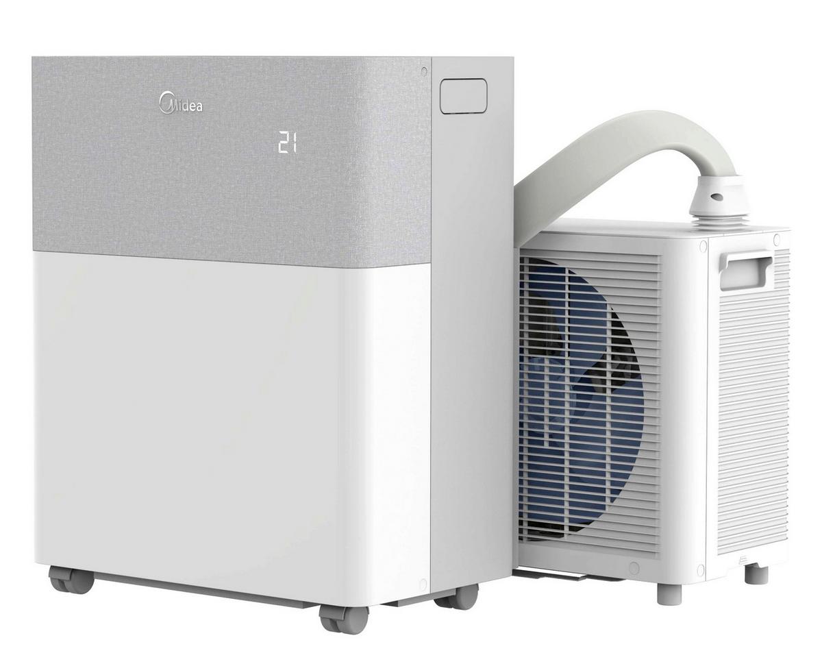 KLIMAANLAGE PORTASPLIT COOL - Hellgrau/Weiß, Basics, Kunststoff/Metall (51,8 cm/64,6 cm/34 cmcm) - Midea