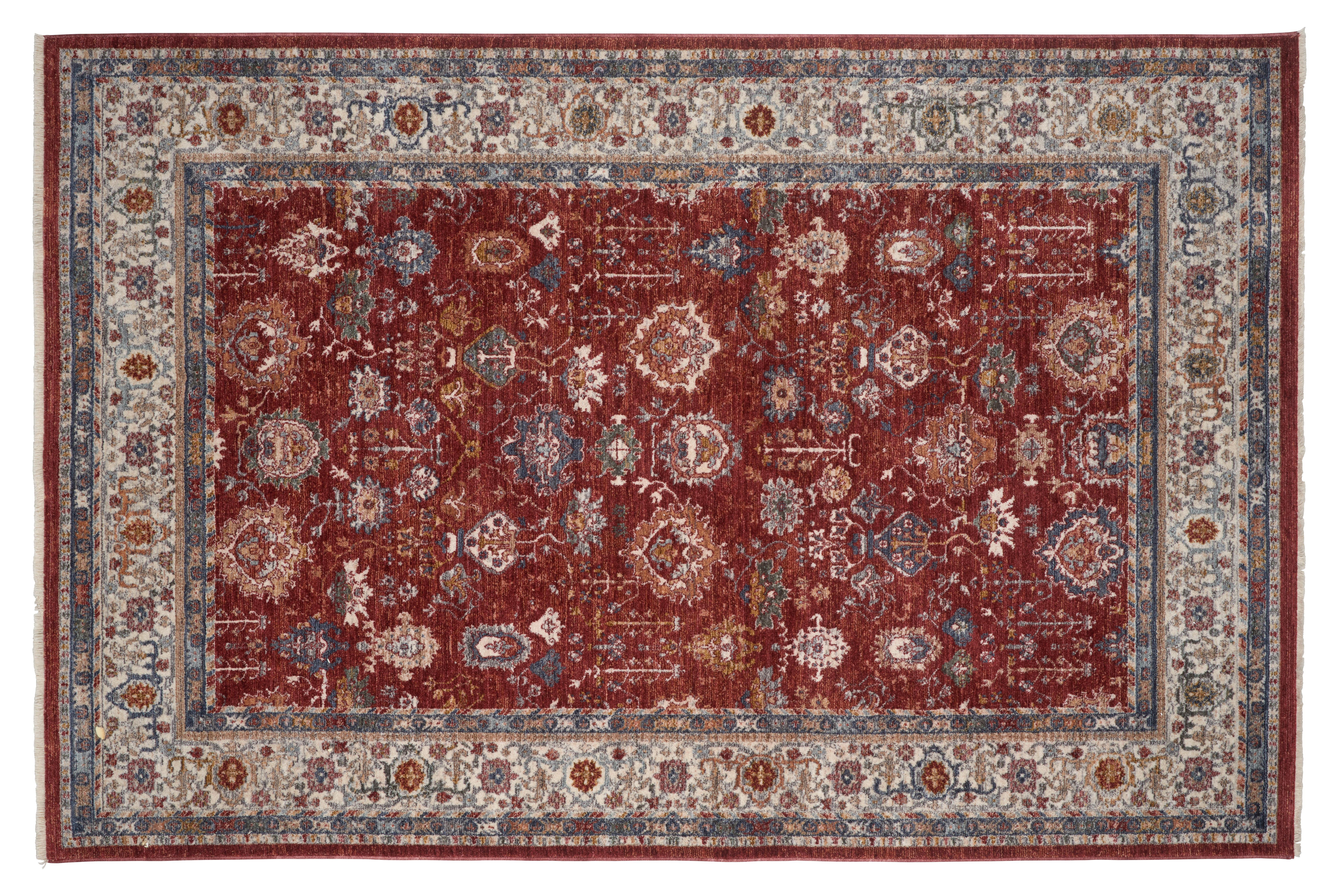 Webteppich Cirilla - Rot, Basics, Textil (80/160cm) - James Wood