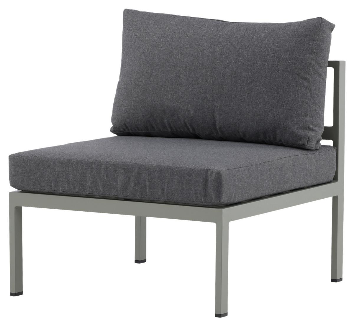 Loungesessel Copacabana - Pastellgrün/Grau, KONVENTIONELL, Metall (70/65/74cm) - Gardenson