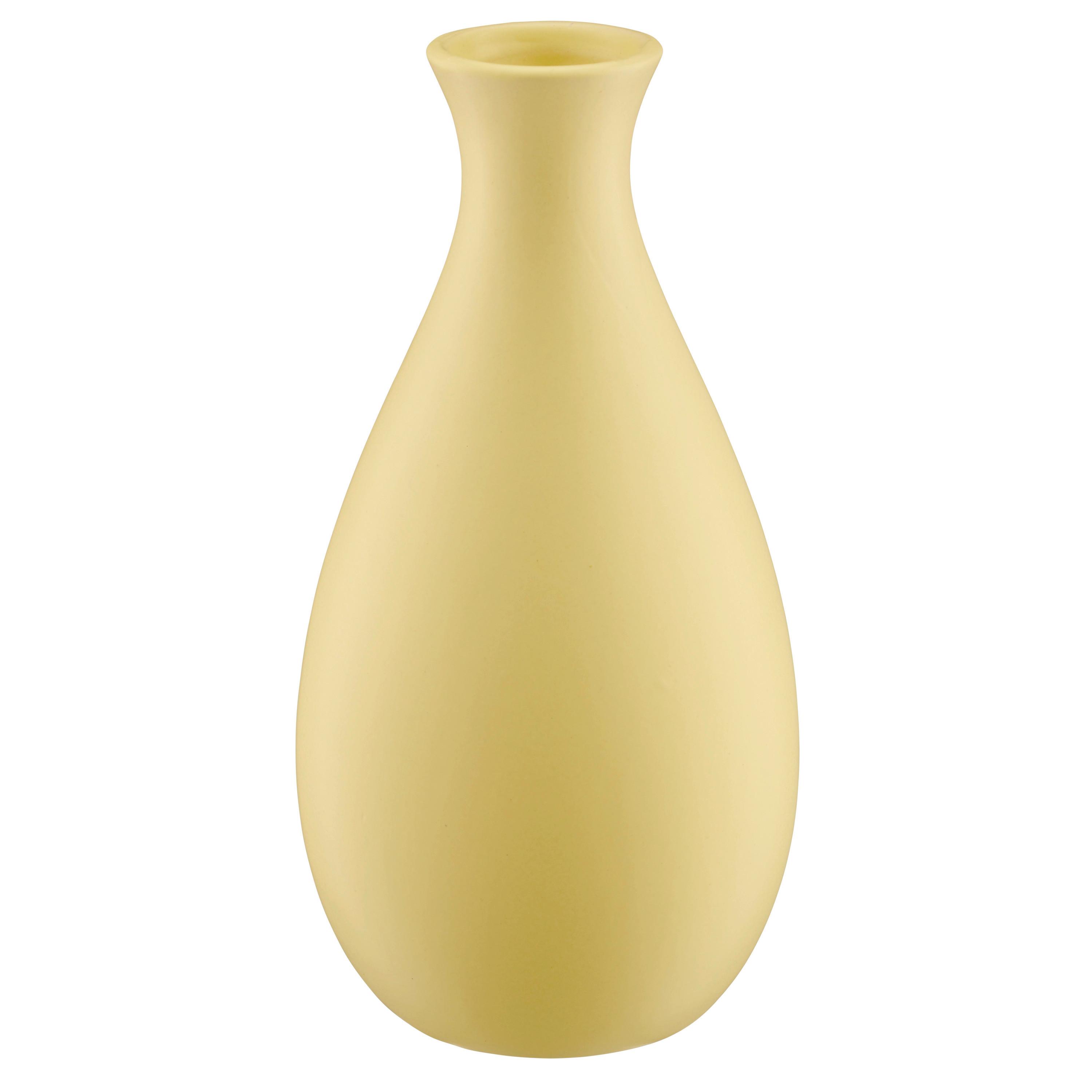 Vase Lisa - Currygelb, Basics, Keramik (20cm)
