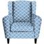 Ohrensessel Asti B: 82cm Blau - Wengefarben/Blau, MODERN, Holz/Textil (82/100/84cm) - Ombra Ohrensessel Asti B: 82cm Blau - Wengefarben/Blau, MODERN, Holz/Textil (82/100/84cm) - Ombra