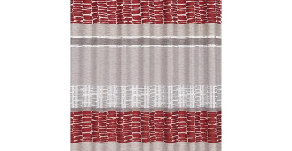 Vorhang mit Schlaufen und Band Palma 140x245 cm Rot - Rot, MODERN, Textil (140/245cm) - Luca Bessoni