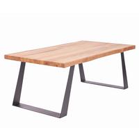 Couchtisch Jonas Schwarz/Eichefarben L: 110cm - Eichefarben/Schwarz, Natur, Holz/Metall (110/44/60cm)