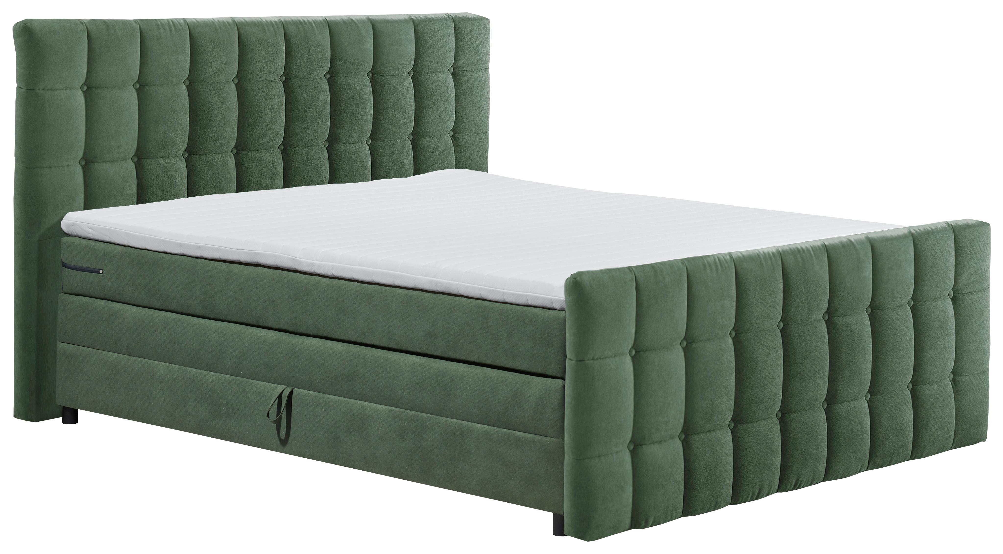 Boxspringbett Mit Topper & Bettkasten 180x200 Mendoza