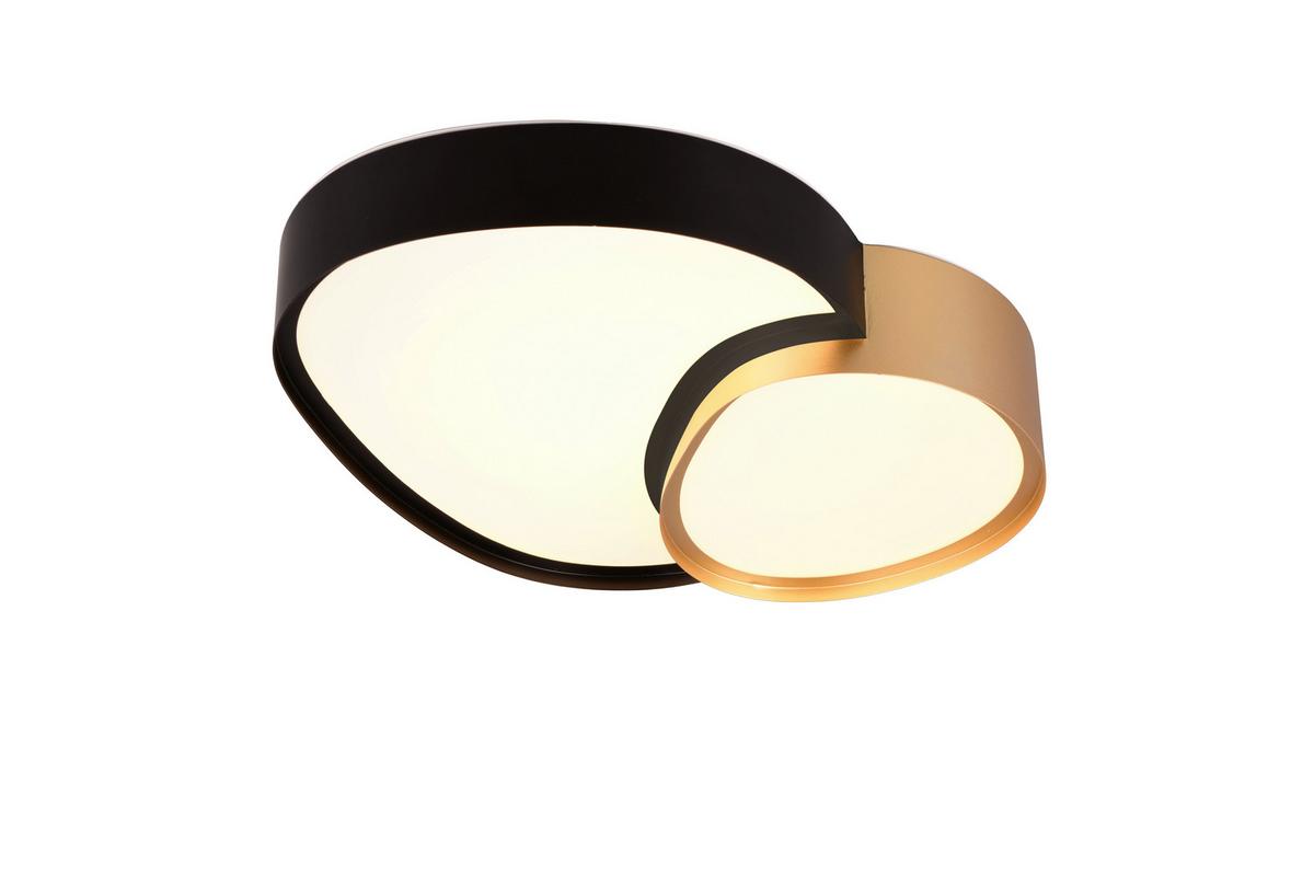 Led-deckenleuchte 647510280 Rise - Goldfarben/Schwarz, Basics, Metall (11,5/43,5/36cm)